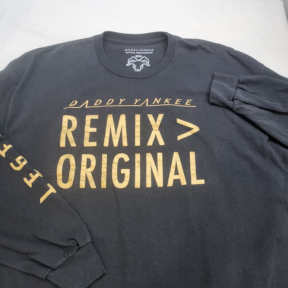 Daddy Yankee Legendary Remix Original Graphic T-shirt Men XXL Black Music‎